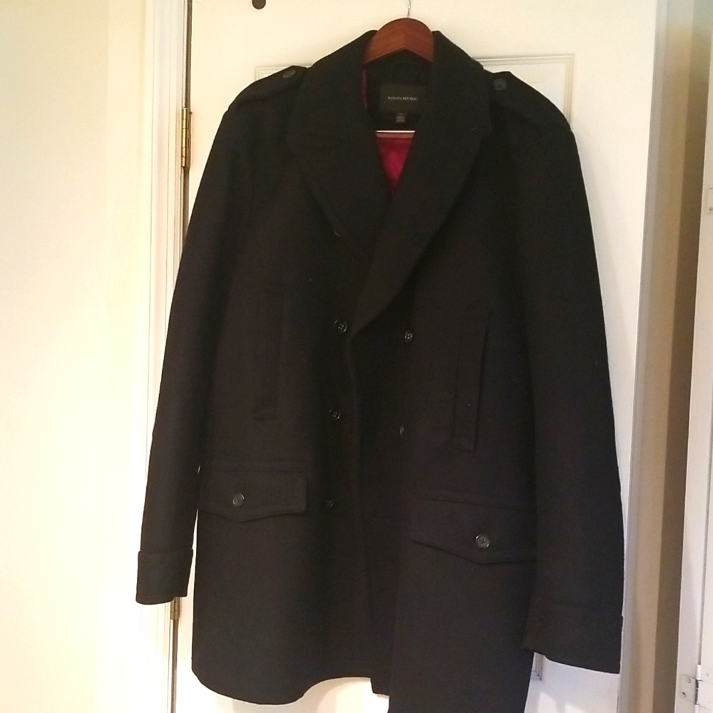 Men's Banana Republic winter coat black 2XL